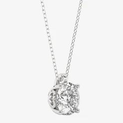 Grown Gorgeous (F, Vs2) Womens 2 1/4 CT. T.W. Lab-Grown Diamond 14K Gold or Platinum Round 18 Inch Pendant Necklace