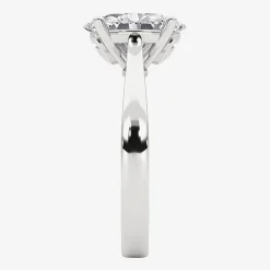 Grown Gorgeous (F, Vs2) Womens 2 1/4 CT. T.W. Lab Grown White Diamond 14K Gold or Platinum Oval Solitaire Engagement Ring