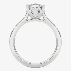 Grown Gorgeous (F, Vs2) Womens 2 1/4 CT. T.W. Lab Grown White Diamond 14K Gold or Platinum Oval Solitaire Engagement Ring