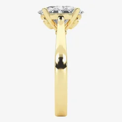 Grown Gorgeous (F, Vs2) Womens 2 1/4 CT. T.W. Lab Grown White Diamond 14K Gold or Platinum Oval Solitaire Engagement Ring