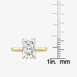 Grown Gorgeous F, Vs2 Womens 3 1/2 CT. T.W Lab Grown White Diamond 14K Gold or Platinum Radiant-cut Engagement Ring