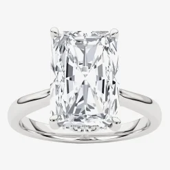 Grown Gorgeous F, Vs2 Womens 3 1/2 CT. T.W Lab Grown White Diamond 14K Gold or Platinum Radiant-cut Engagement Ring