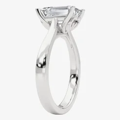 Grown Gorgeous (F, Vs2) Womens 2 1/4 CT. T.W. Lab Grown White Diamond 14K Gold or Platinum Radiant-cut Solitaire Engagement Ring