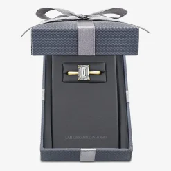 Grown Gorgeous (F, Vs2) Womens 2 1/4 CT. T.W. Lab Grown White Diamond 14K Gold or Platinum Emerald-cut Solitaire Engagement Ring