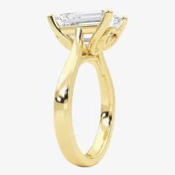 Grown Gorgeous (F / Vs2) Womens 4 1/2 CT. T.W. Lab Grown White Diamond 14K Gold Solitaire Engagement Ring