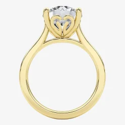Grown Gorgeous (F / Vs2) Womens 3 3/4 CT. T.W. Lab Grown White Diamond 14K Gold Round Solitaire Engagement Ring