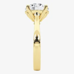 Grown Gorgeous (F / Vs2) Womens 3 3/4 CT. T.W. Lab Grown White Diamond 14K Gold Round Solitaire Engagement Ring