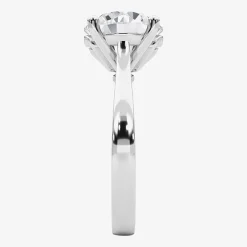 Grown Gorgeous (F / Vs2) Womens 3 3/4 CT. T.W. Lab Grown White Diamond 14K Gold Round Solitaire Engagement Ring