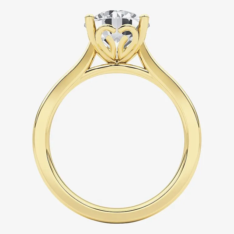 Grown Gorgeous (F,Vs2) Womens 2 1/4 CT. T.W. Lab Grown White Diamond 14K Gold or Platinum Round Solitaire Engagement Ring