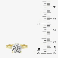 Grown Gorgeous (F,Vs2) Womens 2 1/4 CT. T.W. Lab Grown White Diamond 14K Gold or Platinum Round Solitaire Engagement Ring