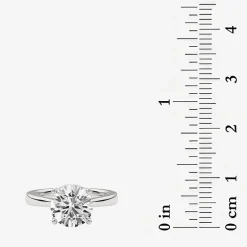 Grown Gorgeous (F,Vs2) Womens 2 1/4 CT. T.W. Lab Grown White Diamond 14K Gold or Platinum Round Solitaire Engagement Ring