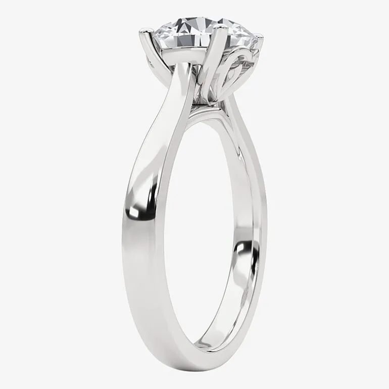 Grown Gorgeous (F,Vs2) Womens 2 1/4 CT. T.W. Lab Grown White Diamond 14K Gold or Platinum Round Solitaire Engagement Ring
