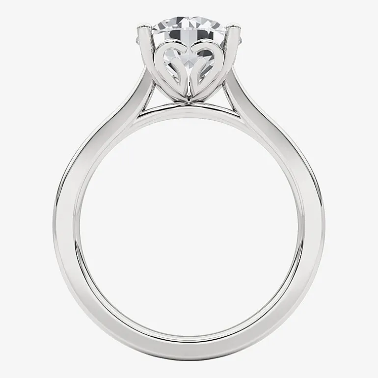 Grown Gorgeous (F,Vs2) Womens 2 1/4 CT. T.W. Lab Grown White Diamond 14K Gold or Platinum Round Solitaire Engagement Ring
