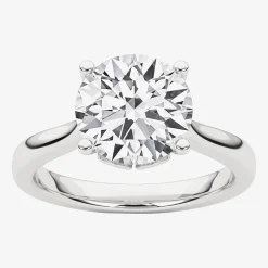 Grown Gorgeous (F,Vs2) Womens 2 1/4 CT. T.W. Lab Grown White Diamond 14K Gold or Platinum Round Solitaire Engagement Ring