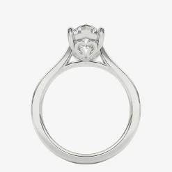 Grown Gorgeous (F / Vs2) Womens 2 1/4 CT. T.W. Lab Grown White Diamond 14K Gold Marquise Solitaire Engagement Ring