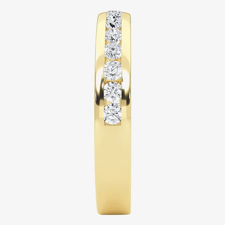 Grown Gorgeous (F, Vs2) Womens 1/2 CT. T.W. Lab Grown White Diamond 14K Gold or Platinum Anniversary Wedding Band