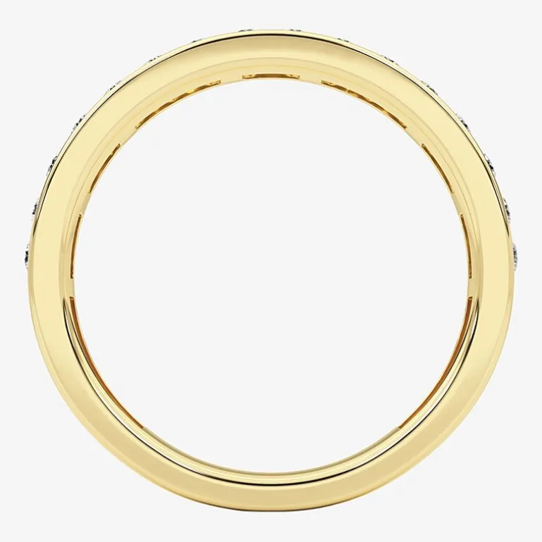 Grown Gorgeous (F, Vs2) Womens 1/2 CT. T.W. Lab Grown White Diamond 14K Gold or Platinum Anniversary Wedding Band