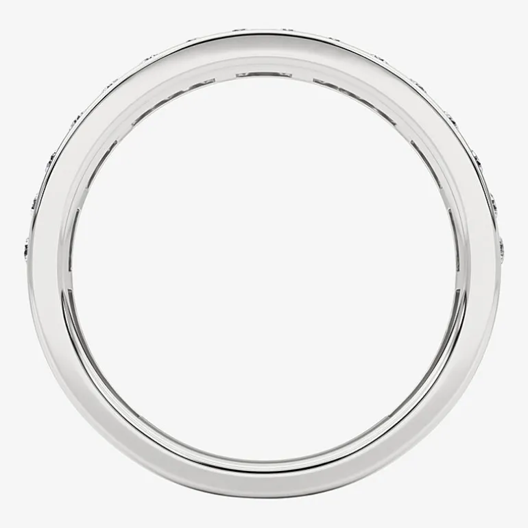 Grown Gorgeous (F, Vs2) Womens 1/2 CT. T.W. Lab Grown White Diamond 14K Gold or Platinum Anniversary Wedding Band