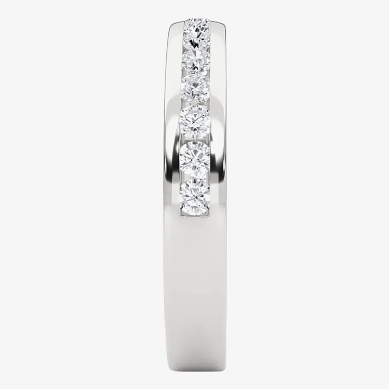 Grown Gorgeous (F, Vs2) Womens 1/2 CT. T.W. Lab Grown White Diamond 14K Gold or Platinum Anniversary Wedding Band