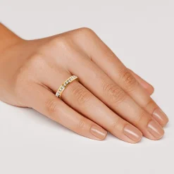 Grown Gorgeous (F, Vs2) Womens 1/2 CT. T.W. Lab Grown White Diamond 14K Gold or Platinum Anniversary Wedding Band
