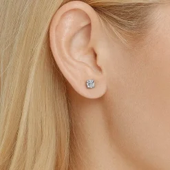 Grown Gorgeous (Vs2/F) 2 1/4 CT. T.W. Lab-Grown Diamond 14K Gold or Platinum 6.8mm Round Stud Earrings