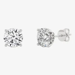 Grown Gorgeous (Vs2/F) 2 1/4 CT. T.W. Lab-Grown Diamond 14K Gold or Platinum 6.8mm Round Stud Earrings