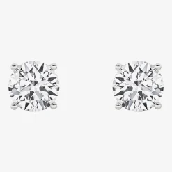 Grown Gorgeous (Vs2/F) 2 1/4 CT. T.W. Lab-Grown Diamond 14K Gold or Platinum 6.8mm Round Stud Earrings