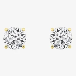 Grown Gorgeous (Vs2/F) 2 1/4 CT. T.W. Lab-Grown Diamond 14K Gold or Platinum 6.8mm Round Stud Earrings