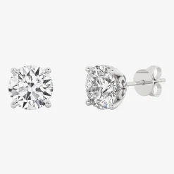 Grown Gorgeous (Vs2/F) 2 1/4 CT. T.W. Lab-Grown Diamond 14K Gold or Platinum 6.8mm Round Stud Earrings