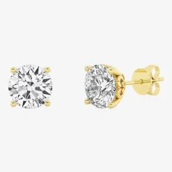 Grown Gorgeous (Vs2/F) 2 1/4 CT. T.W. Lab-Grown Diamond 14K Gold or Platinum 6.8mm Round Stud Earrings