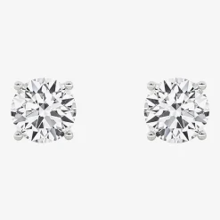 Grown Gorgeous (Vs2/F) 2 1/4 CT. T.W. Lab-Grown Diamond 14K Gold or Platinum 6.8mm Round Stud Earrings