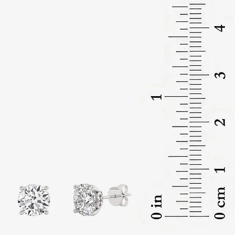 Grown Gorgeous (Vs2/F) 2 1/4 CT. T.W. Lab-Grown Diamond 14K Gold or Platinum 6.8mm Round Stud Earrings