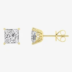 Grown Gorgeous (Vs2, F) 2 1/4 CT. T.W. Lab-Grown Diamond 14K Gold or Platinum 6.3mm Princess Stud Earrings