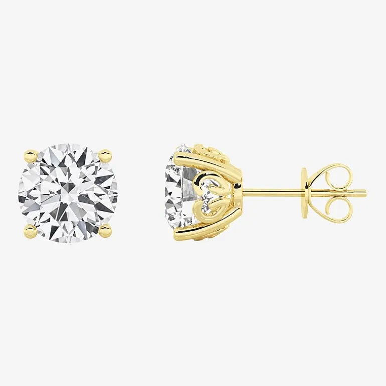 Grown Gorgeous (Vs2,F) 4 1/2 CT. T.W. Lab-Grown Diamond 14K Gold or Platinum 6.7mm Round Stud Earrings