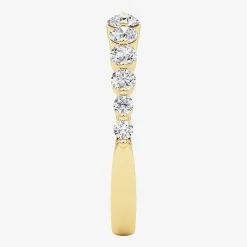 Grown Gorgeous Womens 1/2 CT. T.W. Lab Grown White Diamond 14K Gold Anniversary Band