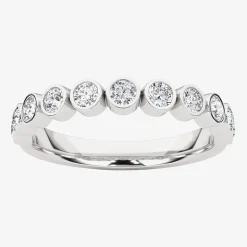 Grown Gorgeous Womens 1/2 CT. T.W. Lab Grown White Diamond 14K Gold or Platinum Anniversary Wedding Band