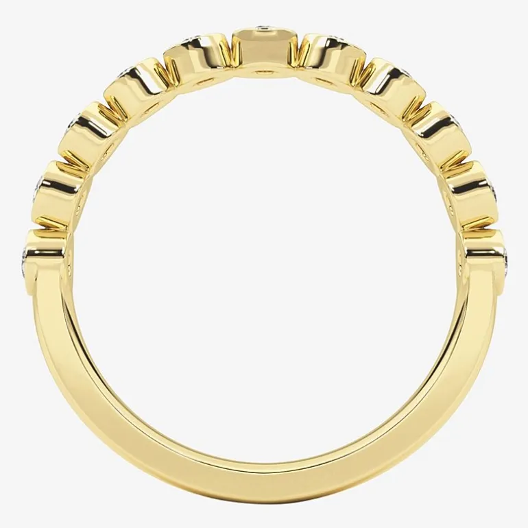 Grown Gorgeous Womens 1/2 CT. T.W. Lab Grown White Diamond 14K Gold or Platinum Anniversary Wedding Band