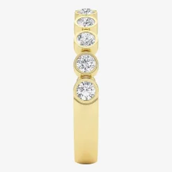 Grown Gorgeous Womens 1/2 CT. T.W. Lab Grown White Diamond 14K Gold or Platinum Anniversary Wedding Band