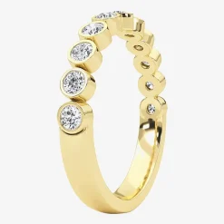Grown Gorgeous Womens 1/2 CT. T.W. Lab Grown White Diamond 14K Gold or Platinum Anniversary Wedding Band