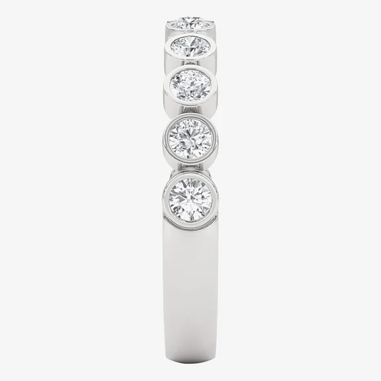 Grown Gorgeous Womens 1/2 CT. T.W. Lab Grown White Diamond 14K Gold or Platinum Anniversary Wedding Band