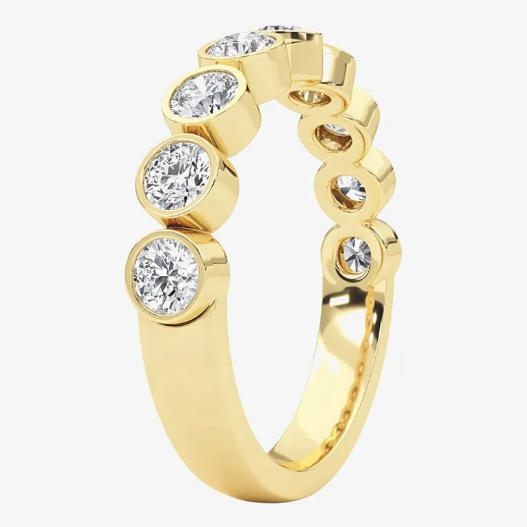 Grown Gorgeous Womens 2.5MM 1 CT. T.W. Lab Grown White Diamond 14K Gold or Platinum Anniversary Wedding Band