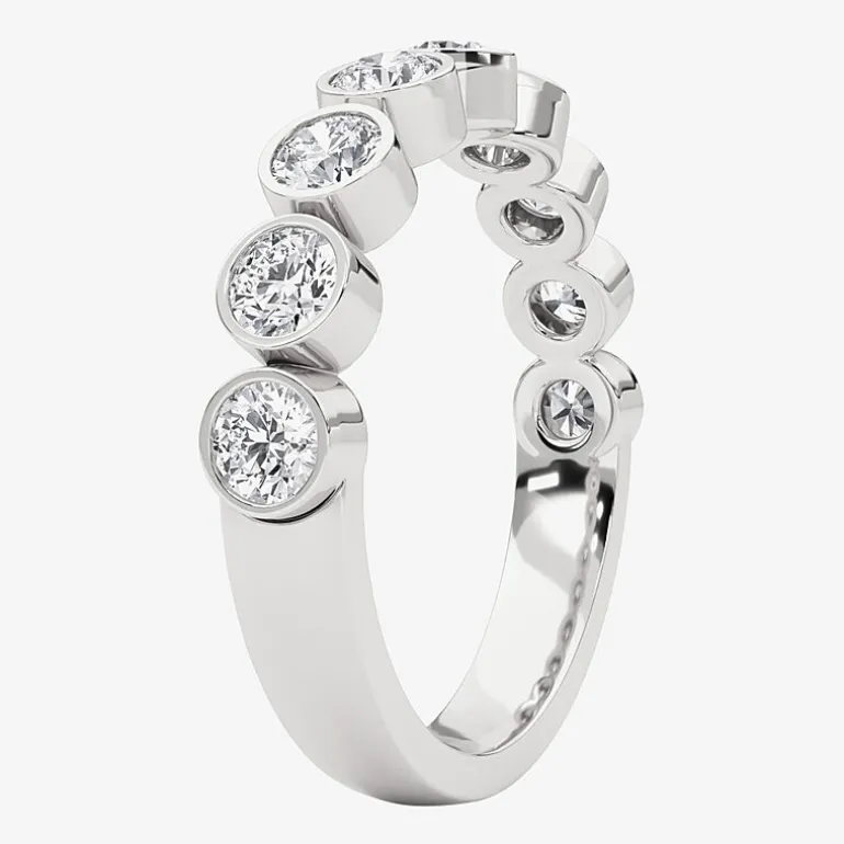 Grown Gorgeous Womens 2.5MM 1 CT. T.W. Lab Grown White Diamond 14K Gold or Platinum Anniversary Wedding Band