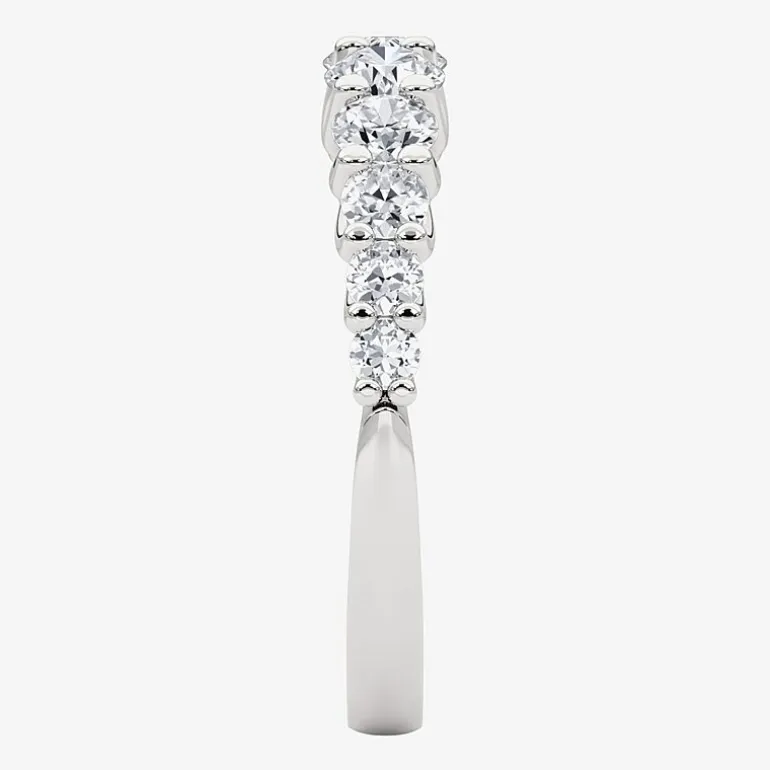 Grown Gorgeous Womens 2.5MM 1 CT. T.W. Lab Grown White Diamond 14K Gold Anniversary Wedding Band