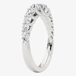 Grown Gorgeous Womens 2.5MM 1 CT. T.W. Lab Grown White Diamond 14K Gold Anniversary Wedding Band