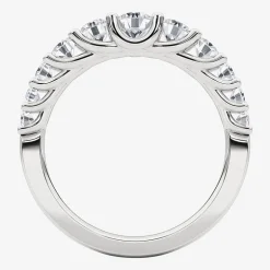 Grown Gorgeous Womens 2.5MM 1 CT. T.W. Lab Grown White Diamond 14K Gold Anniversary Wedding Band