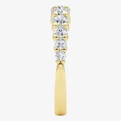 Grown Gorgeous Womens 2.5MM 1 CT. T.W. Lab Grown White Diamond 14K Gold Anniversary Wedding Band