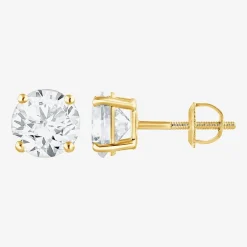 ( G / Si2 ) 2 CT. T.W. Lab-Grown Diamond 10K Gold 6.3mm Round Stud Earrings