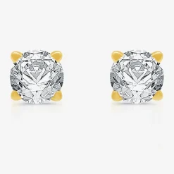 ( G/SI1-SI2 ) 1/4 CT. T.W. Lab-Grown Diamond 14K Gold Round Stud Earrings