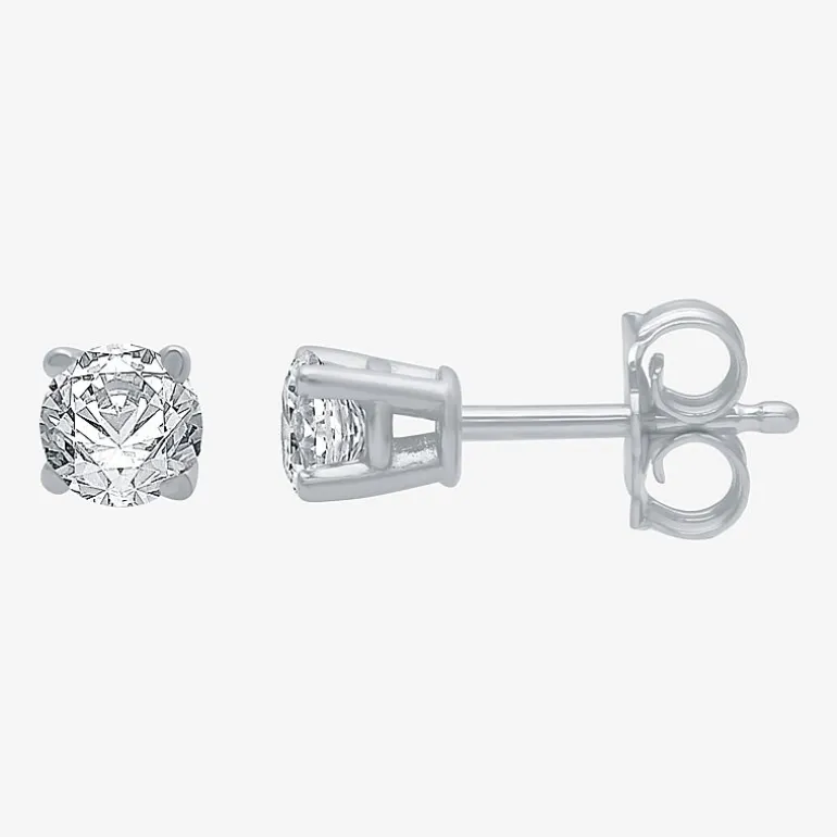 ( G/SI1-SI2 ) 1/4 CT. T.W. Lab-Grown Diamond 14K Gold Round Stud Earrings