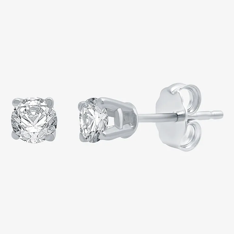 ( G/SI1-SI2 ) 1/4 CT. T.W. Lab-Grown Diamond 14K Gold Round Stud Earrings
